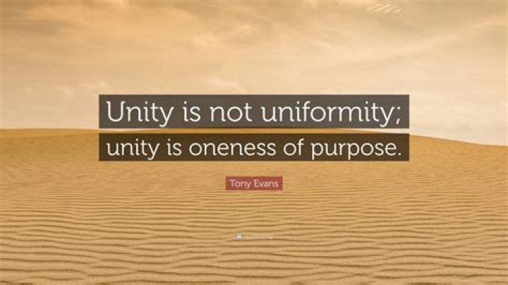 What unity is not?