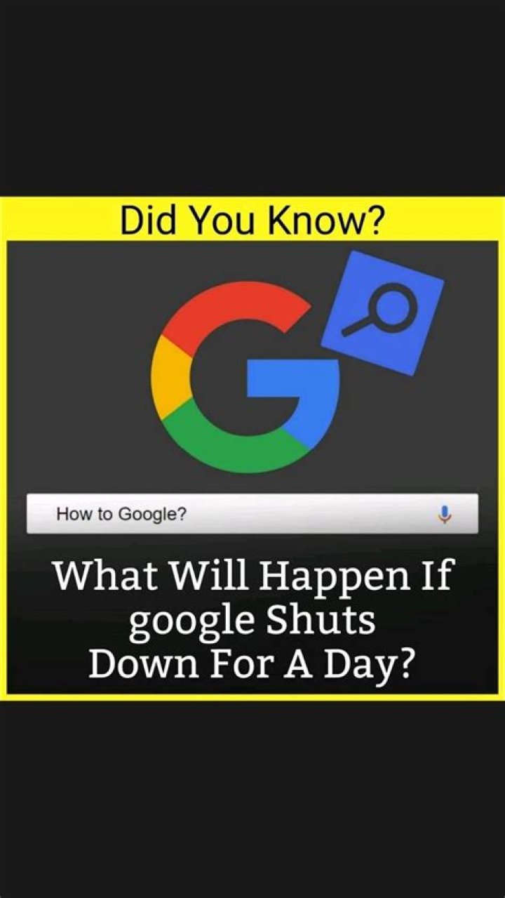 What will happen if Google shuts down for a day?