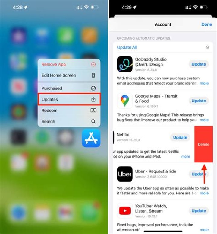 What's the difference between remove app and delete app on iPhone?