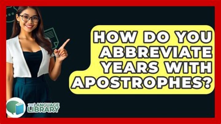 When abbreviating a year where does the apostrophe go?