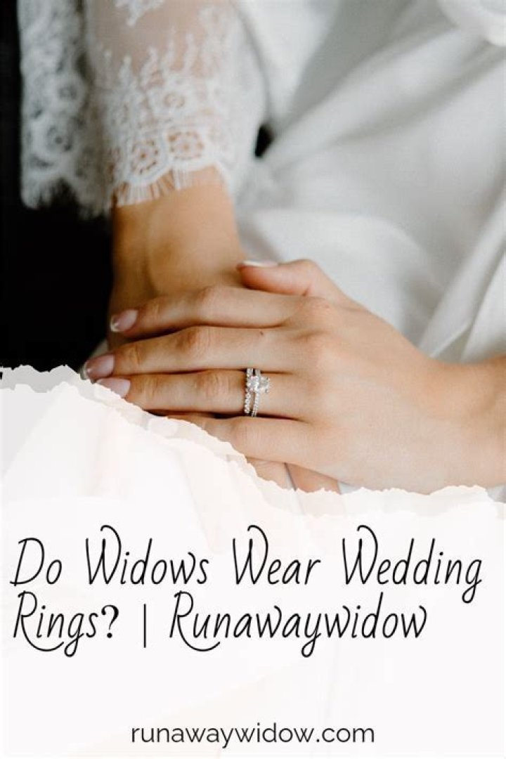 When should a widow remove wedding ring?