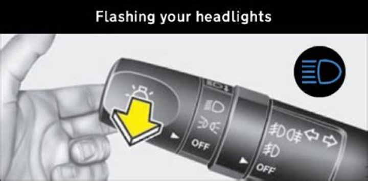 When should you flash your headlights?