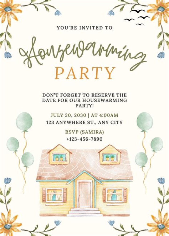 When should you throw a housewarming party?