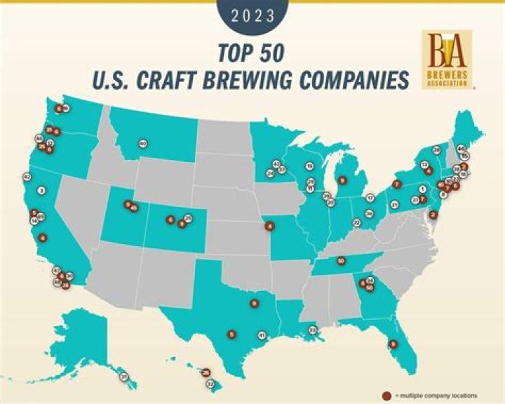 Where are the most breweries in the US?
