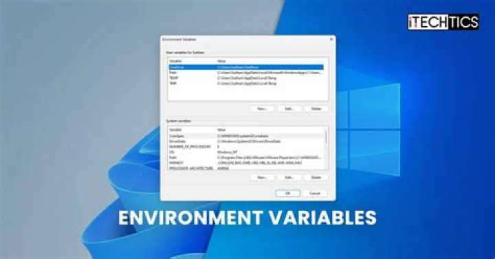 Where are Windows environment variables stored?
