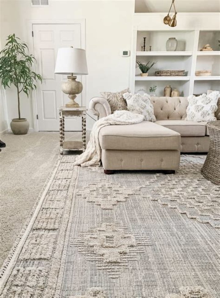 Where do you put an accent rug?