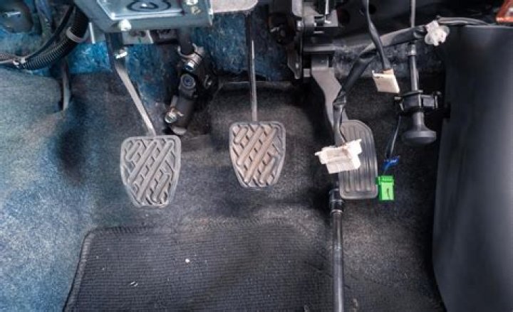 Where is the dead pedal on a car?
