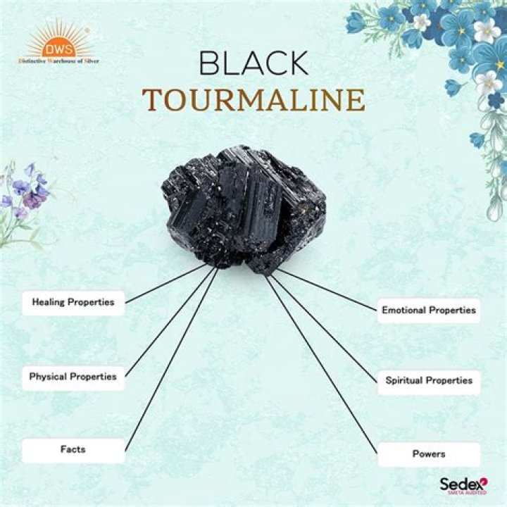 Where should black tourmaline be placed in the house?