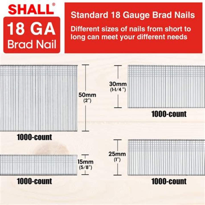 Which brad nail is bigger 16 or 18 gauge?