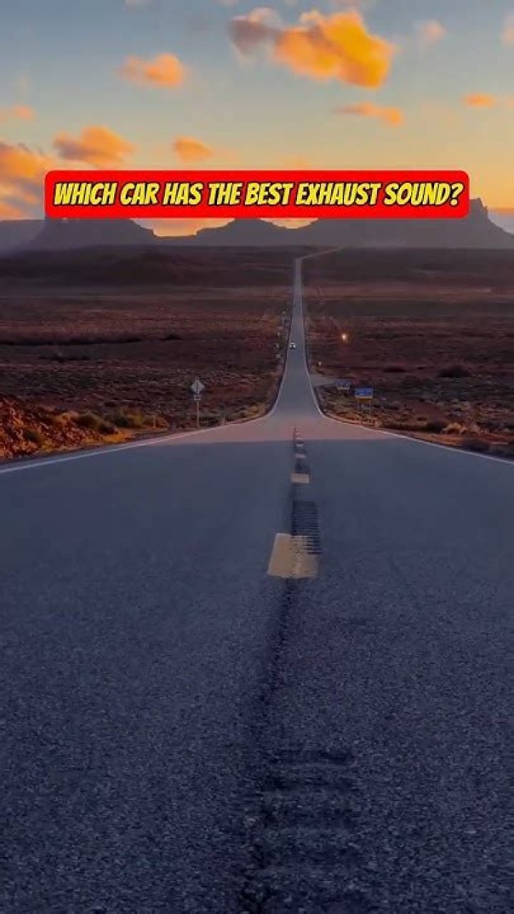 Which car has the best exhaust sound?