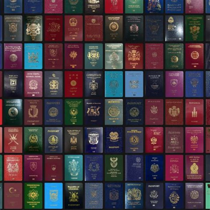 Which country has black color passport?