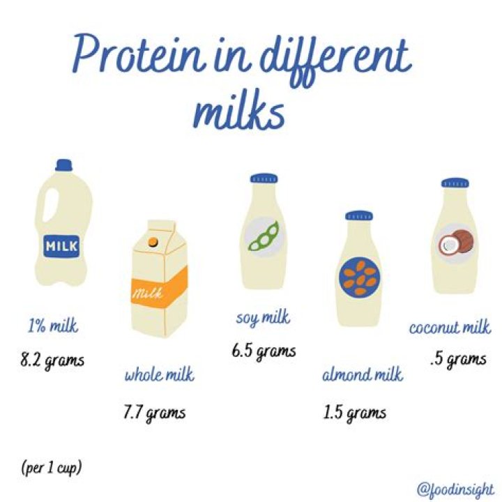 Which milk has the most protein?