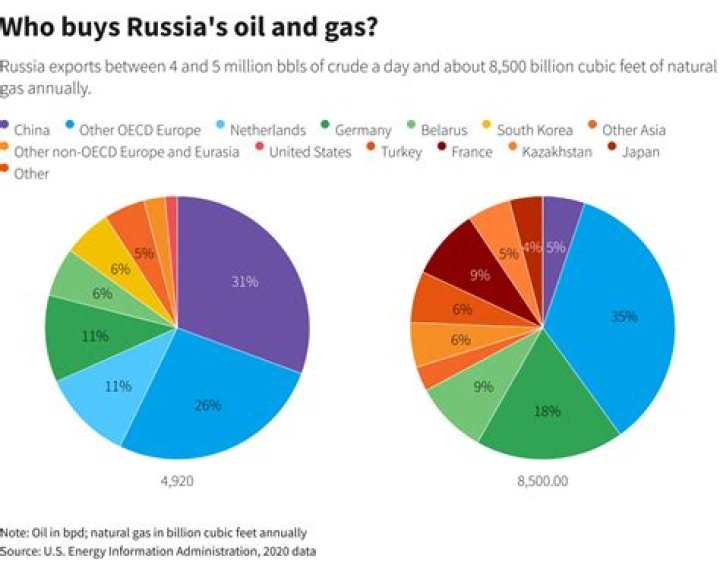 Who buys natural gas from Russia?
