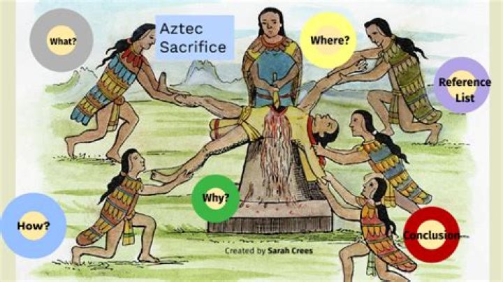 Who did the Aztecs sacrifice?
