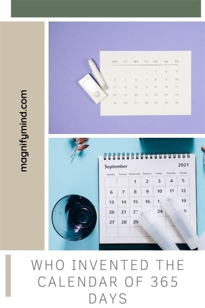Who invented the calendar of 365 days?