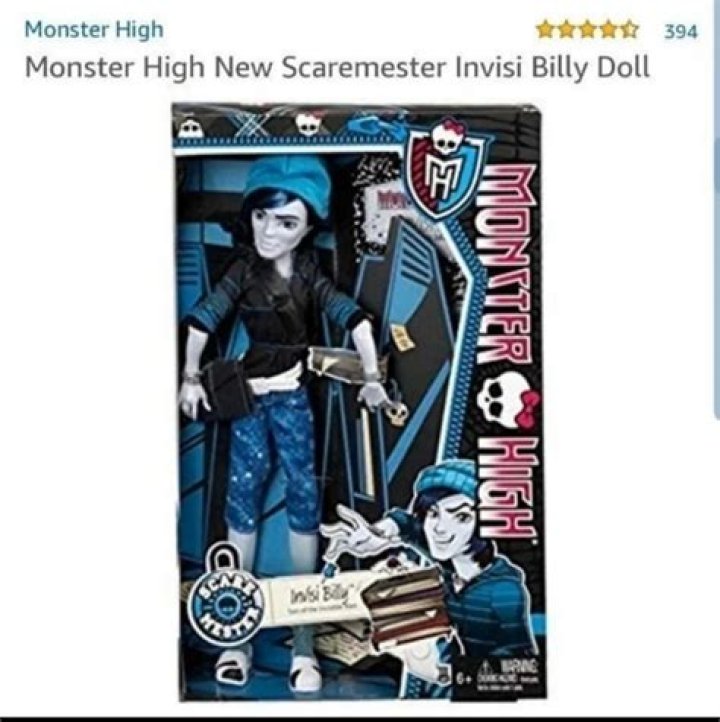 Who is invisi Billy from Monster High?