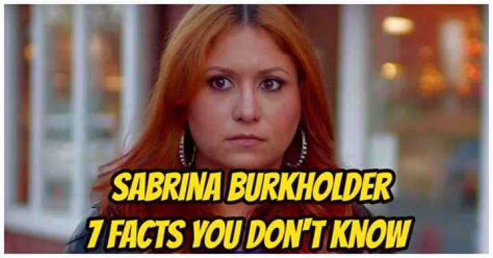 Who is Sabrina Burkholder?