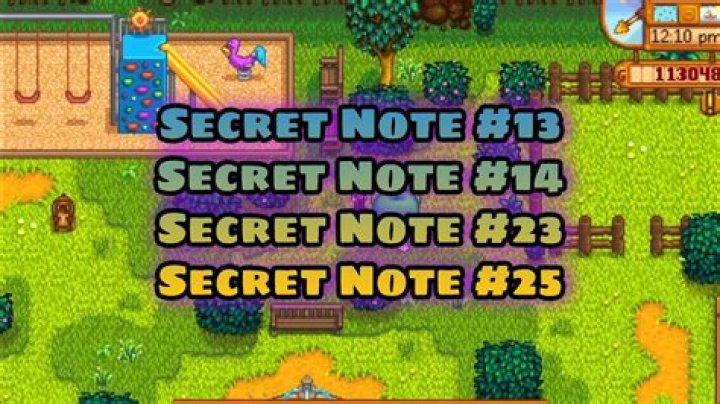 Who is secret note 25 Stardew?
