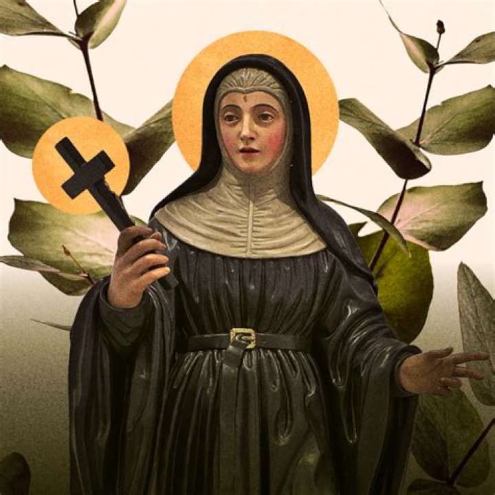 Who is the saint with a skull?