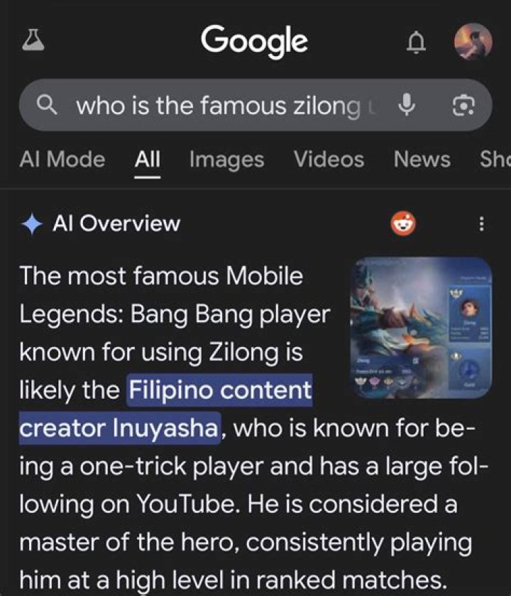Who is Zilong lover?
