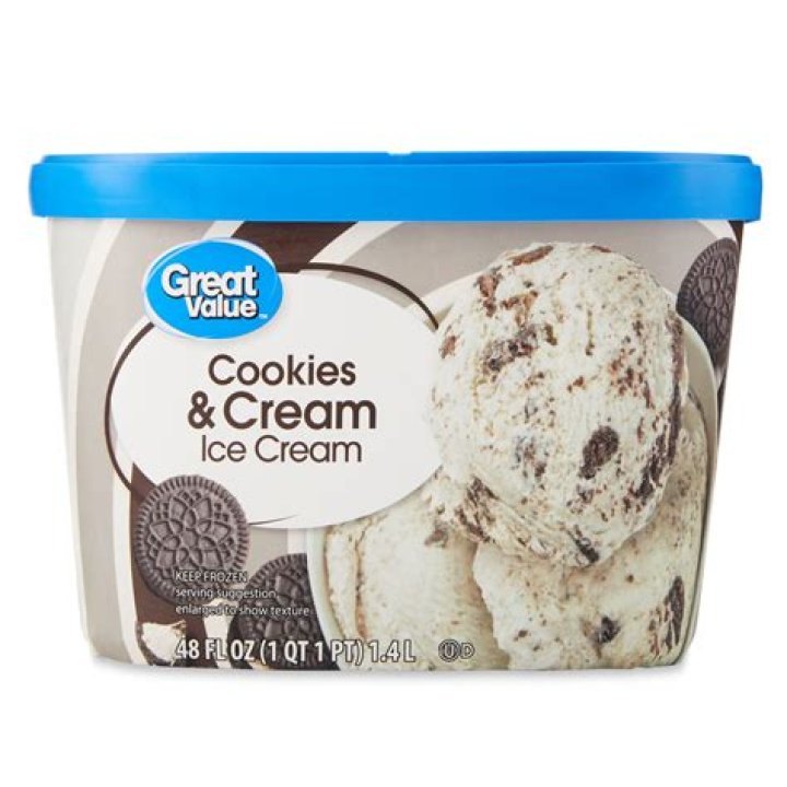 Who makes Walmart's Great Value ice cream?