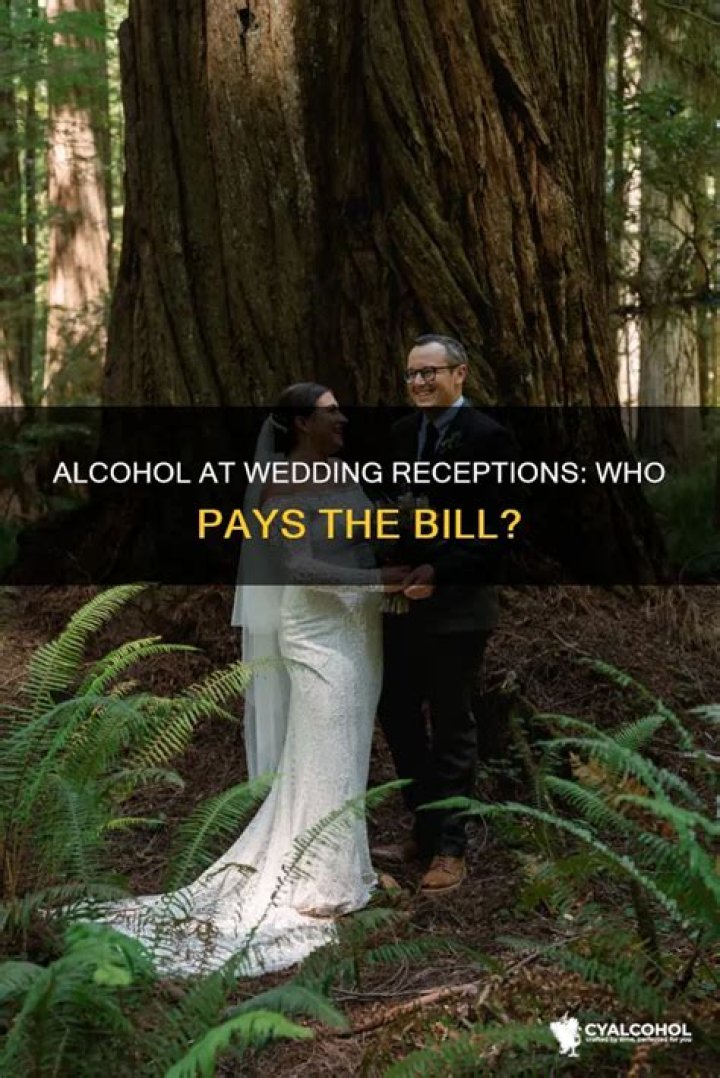 Who pays for the alcohol at the wedding?