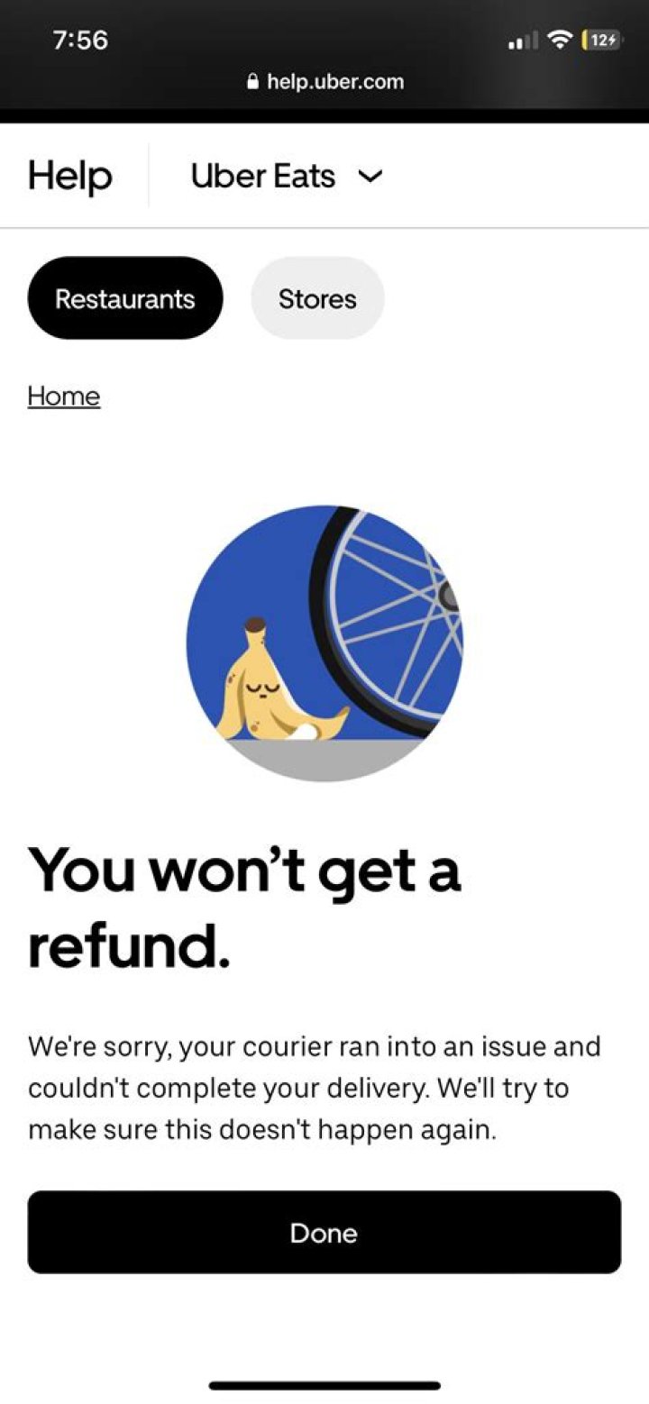 Who pays Uber Eats refund?