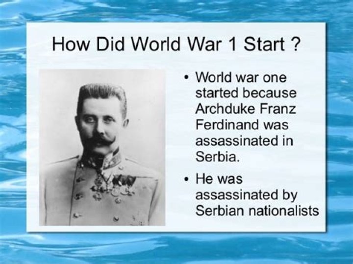 Who started first world war?