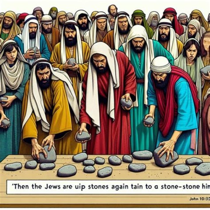 Who threw the stone in the Bible?