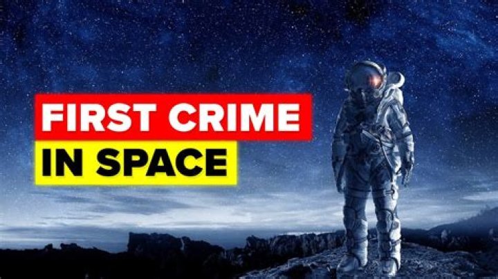 Who was the first person to commit a crime in space?
