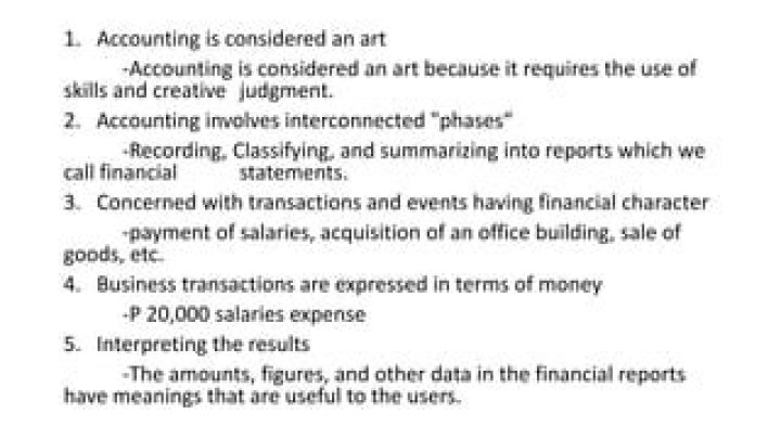 Why accounting is an art?