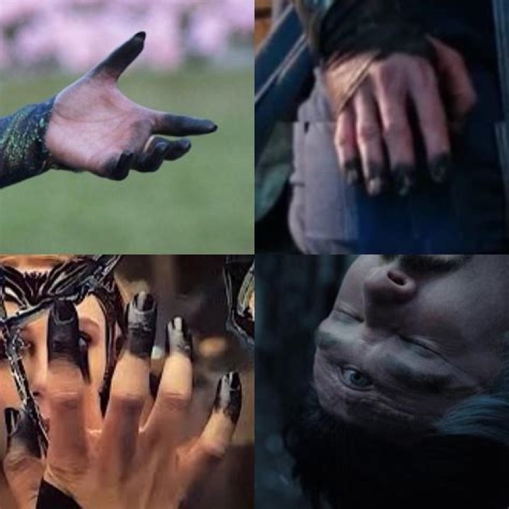 Why are Agatha's hands black?