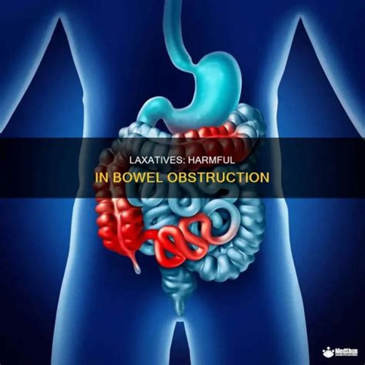 Why are laxatives contraindicated in bowel obstruction?