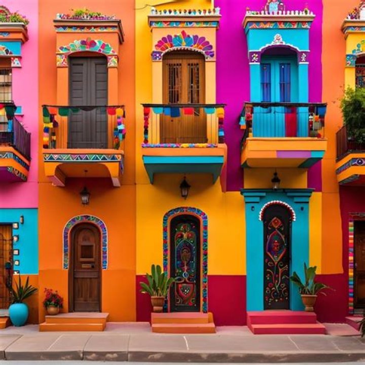 Why are Mexican houses colorful?