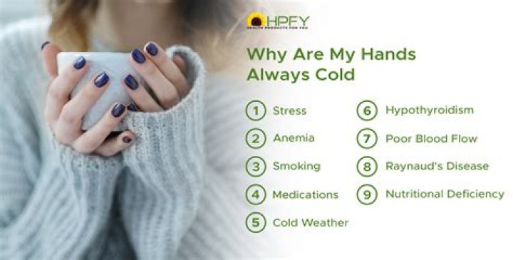 Why are women's hands and feet always cold?
