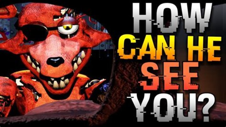 Why can withered Foxy see through the mask?