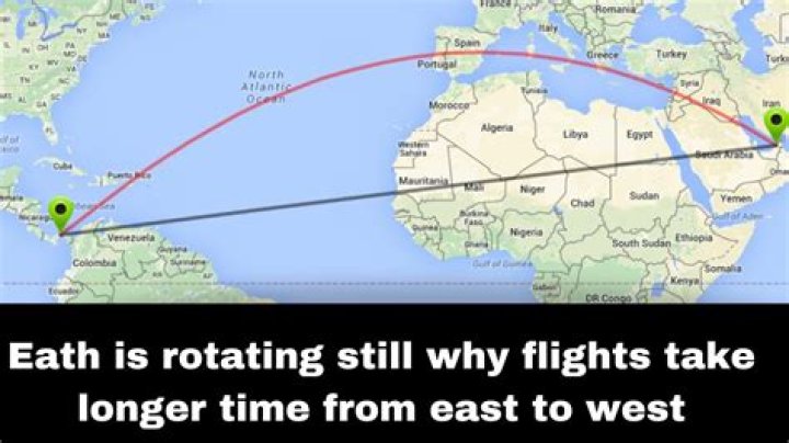 Why can't flights travel from east to west?