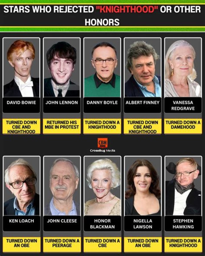 Why did Hawking turned down knighthood?