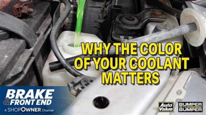Why did my coolant change color?