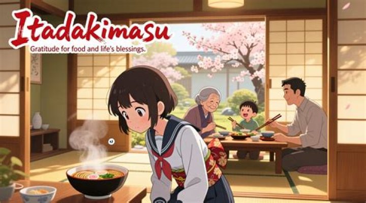 Why do anime characters say Itadakimasu?