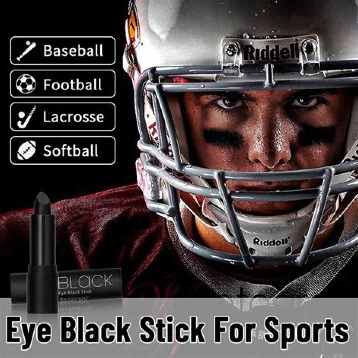 Why do football players wear eye black under only one eye?