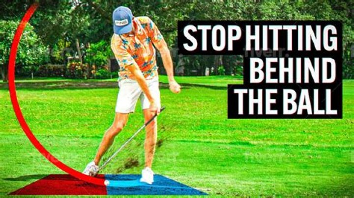 Why do I keep hitting behind the ball with my irons?