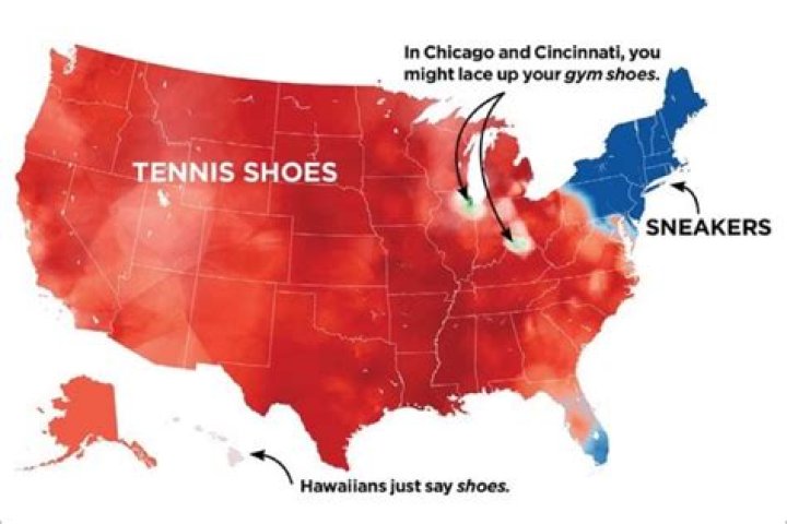 Why do Midwesterners say tennis shoes?