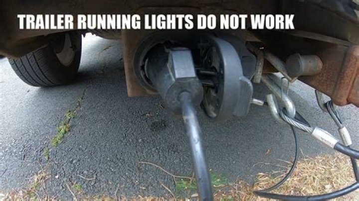 Why do my trailer brake lights work but not my running lights?