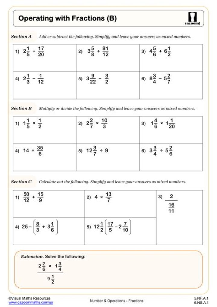 Why do some students have difficulty solving questions that involve operations with fractions and decimals?