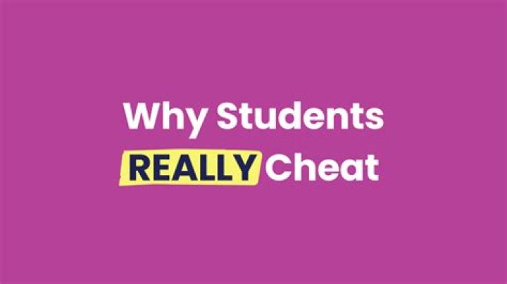Why do students cheat in online class?
