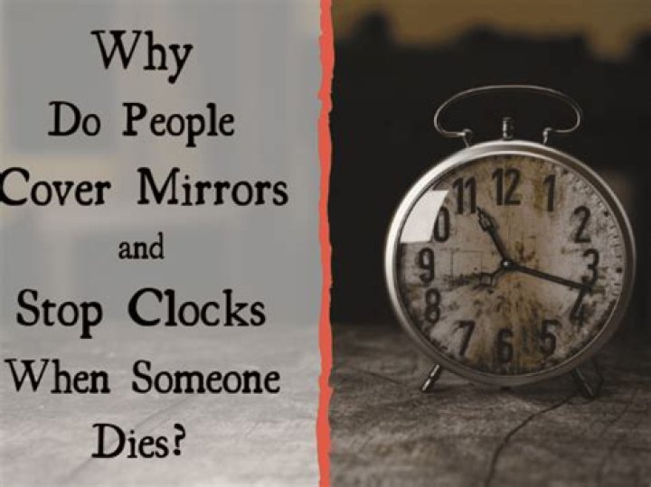 Why do they cover the mirrors when someone dies?