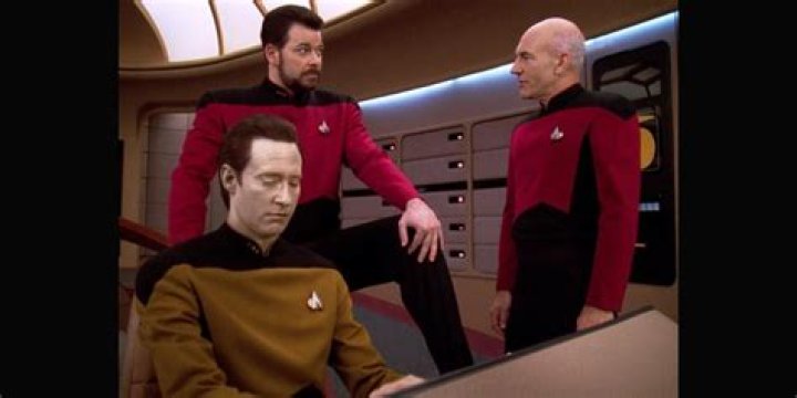 Why does Commander Riker sit like that?