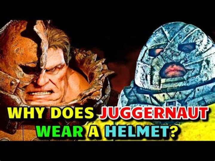 Why does Juggernaut wear a helmet?