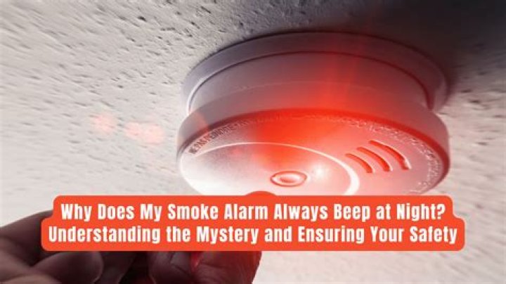 Why does my smoke alarm beep 4 times?